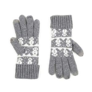 남자장갑 KING 남녀공용 눈사람 무늬 털장갑