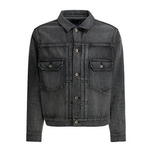 사카이 플랩 체스트 포켓 코튼 데님 재킷 2603964M001 GREY