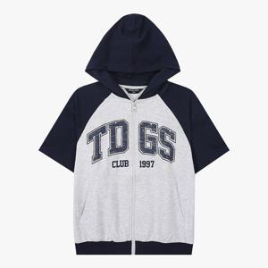[더데이걸]레글런 후드 반팔 집업 TGJM26301 [모다아울렛 남양주
