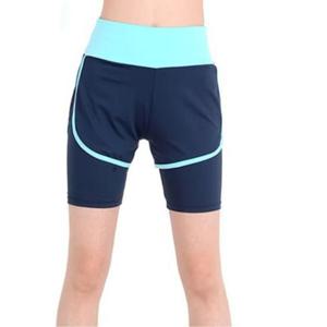 쫄바지 여성용 스포츠 웨어 레쉬가드 요가복 4부 바지 네이비