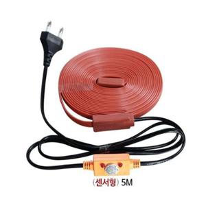 우주전열 수도 동파방지 열선 동파방지기 센서형 히팅케이블 5M