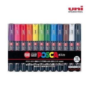 [문구] 글로벌이지 미쯔비시 유니 포스카 마카세트 1M 12색 PC1M12C