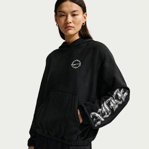 나이키후드티 RQA IF0327-010 스포츠웨어 여성 오버사이즈 프렌치 테리 그래픽 풀오버 후디