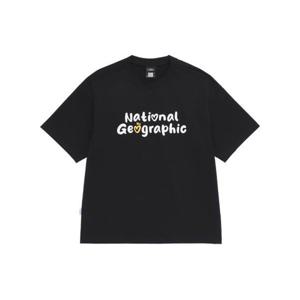 내셔널지오그래픽 NATIONALGEOGRAPHIC N262UTS902 소로나 쿨 하트로고 세미오버핏 반팔 티셔츠 BLACK N262UTS902099 406910