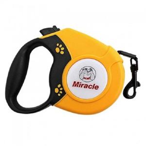 강아지리드줄 미라클 자동줄 5M 옐로우