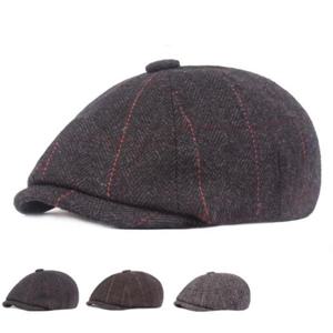 키밍 남성 중년 체크베레모 신사 모자 빵모자 헌팅캡