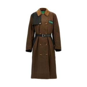 라프리마 Barbour x GANNI 왁스 트렌치코트 코트 바버 가니 트렌치 LWX1450 BR51