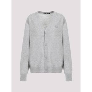 라프리마 아크네 스튜디오 페이스 로고 브이넥 가디건 C60038 X92