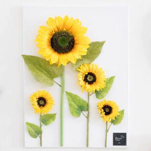아트박스/플라워트리 해바라기 조화 액자 디럭스대형 set 70cm
