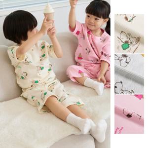 탑텐키즈 MOG2IP3303 공용 유아 피너츠 와플 셋업