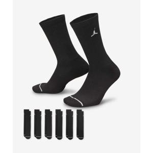 나이키 NIKE 조던 에브리데이 쿠션 크루 삭스(6켤레) - 블랙 화이트 HV6228-010 408227