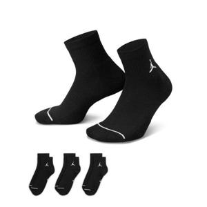 나이키 NIKE 조던 에브리데이 앵클 삭스(3켤레) - 블랙 화이트 DX9655-010 409051