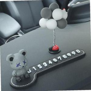 앵그리베어 입체 차량 주차 번호판 핸드폰번호 그레이