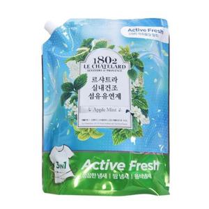 르샤트라 실내건조 섬유유연제 리필 애플민트 1.6L