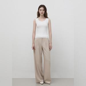 잇미샤 투턱 벨티드 와이드 팬츠 ITQ4BPT60A