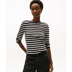 타미힐피거 TOMMY HILFIGER 슬림 보트넥 티셔츠 (T22G0TTO030WT10AS) T22G0TTO030WT10AS 454315