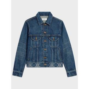 라프리마 셀린느 트러커 자켓 인 CLEAN DARK UNION 워시 데님 2Q700107P 08DL