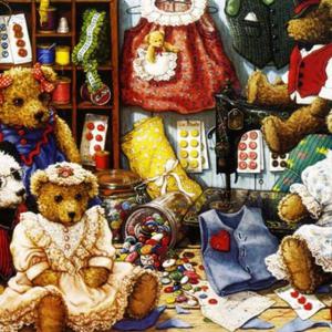 퍼즐 직소퍼즐 - 300피스 곰의 옷방