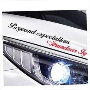 D24 그랜져IG호환 흘림체 슬로건 로고 데칼스티커