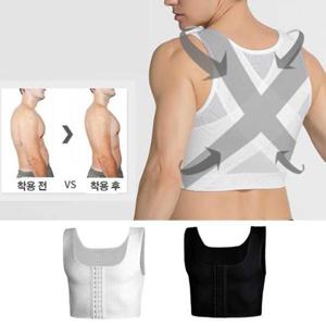 남자속옷상의 남자 속옷 상의 코르셋 이너핏 여유증 가슴 보정 나시