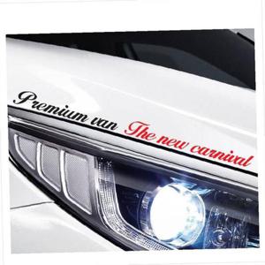 D24 더뉴카니발호환 흘림체 슬로건 로고 데칼스티커