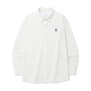 커버낫 COVERNAT 린넨 체인 C 로고 셔츠 화이트 CO2401SH06WH 452934