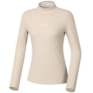 [와이드앵글]여성 VA 골지 하이넥 티셔츠 WWP23291E2