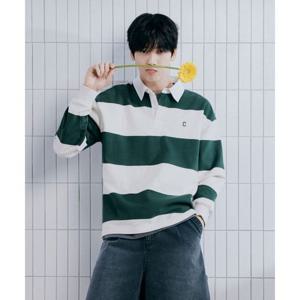 커버낫 COVERNAT [수빈 ]스몰 C 로고 럭비 맨투맨 오트밀 CO2601CR21OT 452675