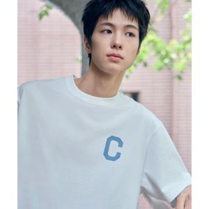 커버낫 COVERNAT 쿨 코튼 C 로고 티셔츠 White CO2502ST31WH 452787