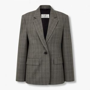 보브  (7116110202) 울 체크 테일러드 자켓