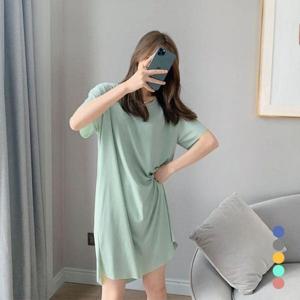 오버핏원피스 루즈핏 골지 미니원피스 URD-064