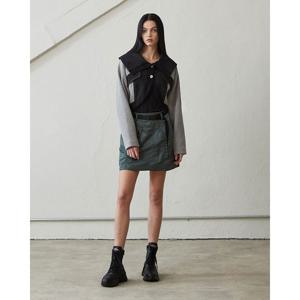 에고이스트 (EP3WS865)빅포켓 포인트 미니 A라인 벨티드 항공 스커트