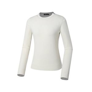 [와이드앵글]여성 WG 멀티 컬러 라운드 스웨터 WWP23K71SA