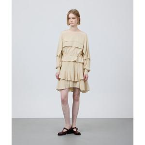 쥬크 백 밴딩 프릴 미니 스커트(Z251MSD002)