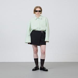 쥬크 벨티드 레더 블록 패널 쇼츠(Z251MSA002)