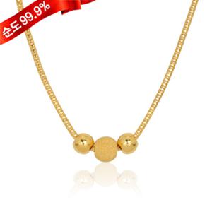 여자 순금 목걸이 18.75g 24k [ 오체르 3볼 ]