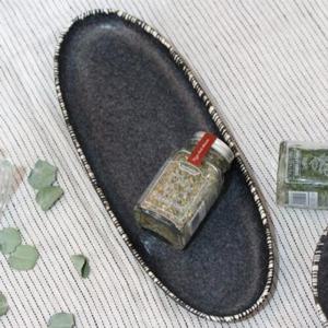 아트박스/로코리빙 블랙매트토쿠사 긴타원접시