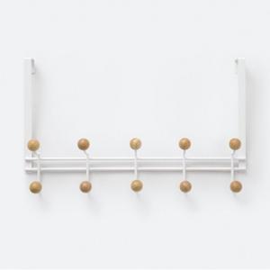 [JAJU] 자주 화이트 우든 볼 도어 후크 10구