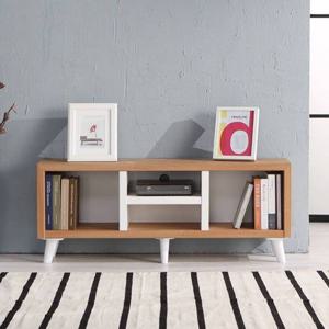 앤티카 1200 4칸 1단 거실 책장 책꽂이