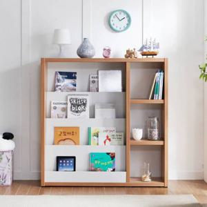 루니코 1200 3칸 4단 전면 책장 책꽂이