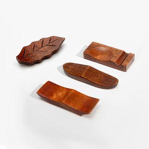 청년리빙 우드 감성 반달 트레이