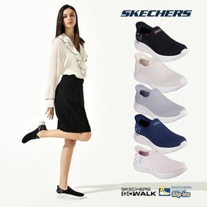 스케쳐스 여성용 고워크 플라워 슬립인스