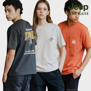 지프 TRAILBLAZER 에버쿨 아스킨 반팔 티셔츠 3종 남녀공용