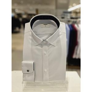 (RQSSL1105WH) 레노마 슬림핏)고급 텐셀폴리스판 배색 틔월 긴팔와이셔츠