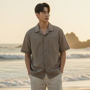 [리얼슬로우]나일론 쿨 반팔 셔츠  RSSH3061