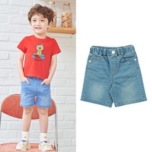 [게스키즈] 화이트 포인트 5부 데님 (택가96,000원)