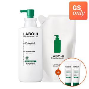 [GS단독] 라보에이치 두피강화클리닉 샴푸 400ml+400ml리필+증정112ml 2개