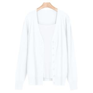 [샵앤]파스텔 여름 여성 데일리 무지 가디건 JG-WCD-0748-화이트
