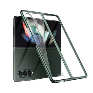 GKK W22 갤럭시Z폴드4 슬림핏 컬러 메탈라인 투명 하드케이스