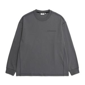 내셔널지오그래픽 N231UTS901 스티치 오버핏 긴팔 티셔츠 GREY